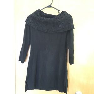 Black turtle neck sweater dress.Long sleeve Medium